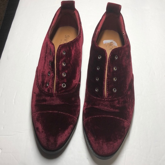 Shoe Cult by Nasty Gal maroon velvet shoes size 6 - Picture 2 of 8